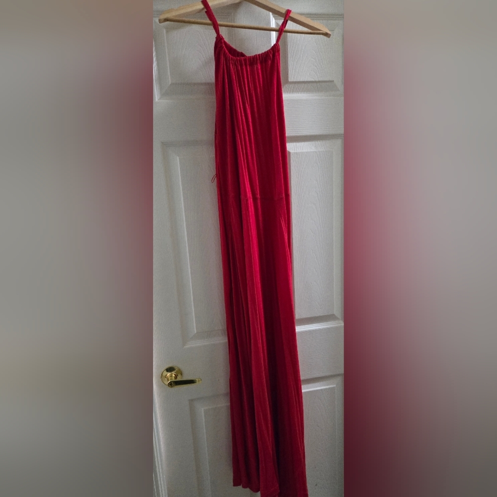 The GAP Women's Red Maxi Dress Without Belt Size L